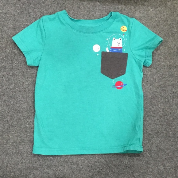 Cat & Jack Other - 👍 2/$10 - Cat & Jack Boys Sz 2T Dog Space Astronaut Shirt